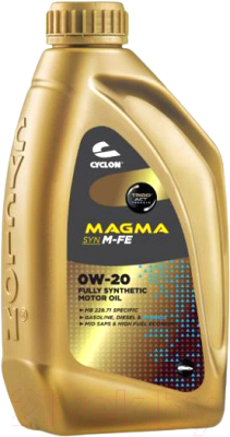 Моторное масло Cyclon Magma SYN M-FE 0W20 / JM00209 (1л)