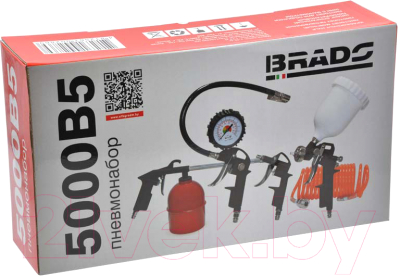 Набор пневмоинструмента Brado 5000B5 (5в1)
