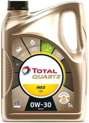 Моторное масло Total Quartz Ineo FDE 0W30 / 216187 (5л)