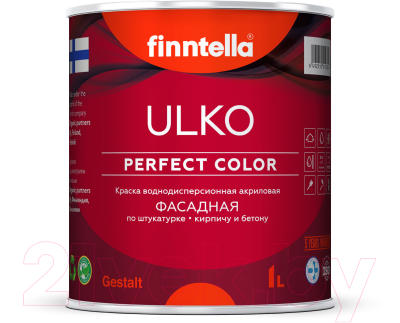 Краска Finntella Ulko Cocktail / F-05-1-1-FL119 (900мл, жемчужно-белый)