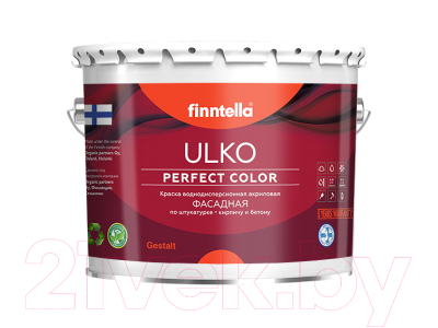 Краска Finntella Ulko Cocktail / F-05-1-3-FL119 (2.7л, жемчужно-белый)