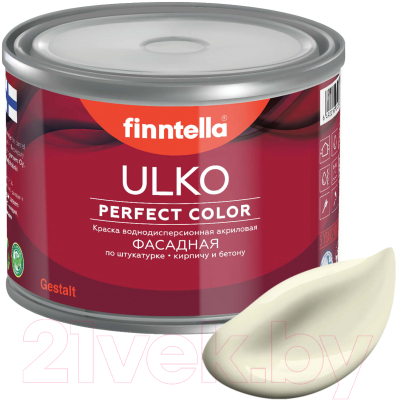 Краска Finntella Ulko Kermainen / F-05-1-9-FL121 (9л, желто-белый)
