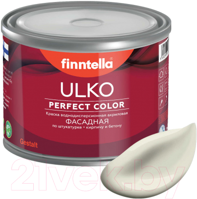 Краска Finntella Ulko Albiino / F-05-1-1-FL123 (900мл, бледно серо-желтый)