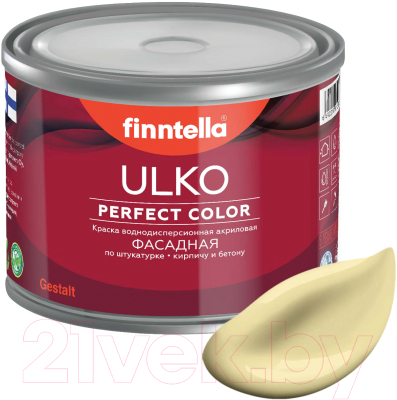 Краска Finntella Ulko Hirssi / F-05-1-3-FL118 (2.7л, пастельно-желтый)