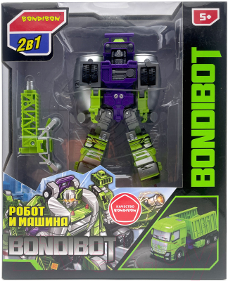 Робот-трансформер Bondibon Bondibot Бетономешалка / ВВ5932 (зеленый)