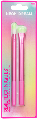 Изображение товара Набор кистей для макияжа Real Techniques Neon Dream Blend + Shade Eye Duo / RT4295