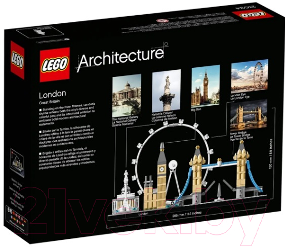 Конструктор Lego Architecture Лондон / 21034