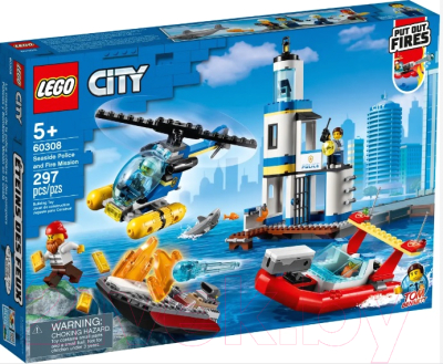 Конструктор Lego City Операция береговой полиции и пожарных / 60308