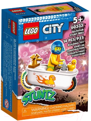 Конструктор Lego City Трюковой мотоцикл Ванна / 60333