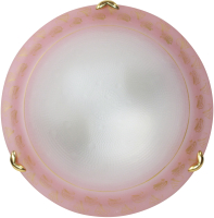Потолочный светильник Элетех Роса 300 НПБ 01-2x60-139 М16 / 1005202495 (розовый) - 