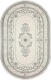 Ковер Bossan Rome 1754A-KGRI-BEJ-OVAL (2x2.9) - 