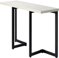 Обеденный стол Millwood Арлен 3 38-76x110x76 (дуб белый Craft/металл черный) - 