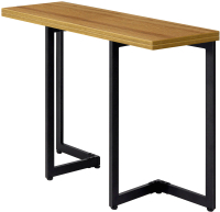 Обеденный стол Millwood Арлен 3 38-76x110x76 (дуб золотой Craft/металл черный) - 