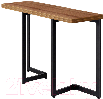 Обеденный стол Millwood Арлен 3 38-76x110x76 (дуб табачный Craft/металл черный)