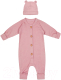 Комплект одежды для малышей Amarobaby Fashion / AB-OD21-FS5001/06-62 (розовый, р.62) - 