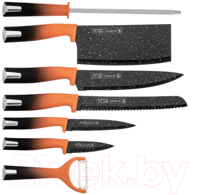 Набор ножей Mercury Haus Kitchen King KK-SL8-ORN