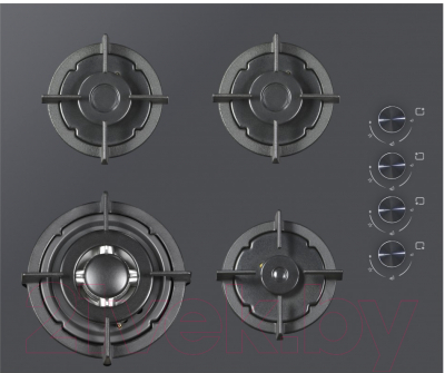 Изображение товара Газовая варочная панель Schtoff C6-40 BTF (серый)