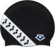 Шапочка для плавания ARENA Team Stripe Cap / 001463 111 (черный/белый) - 