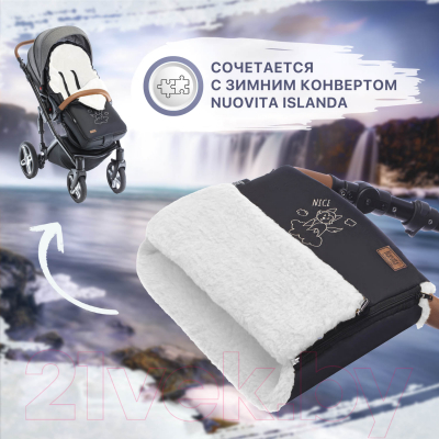 Изображение товара Муфта для коляски Nuovita Islanda Bianco (черный)