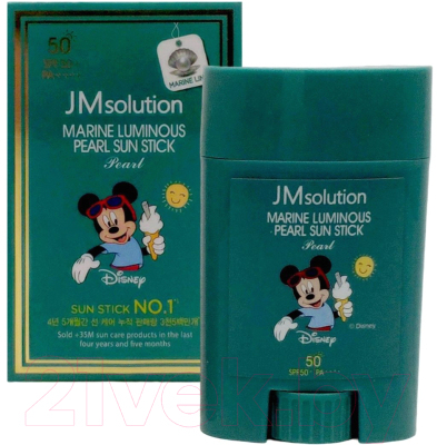 Крем солнцезащитный JMsolution Marine Luminous Pearl Sun Stick Pearl Disney Mickey (21г)