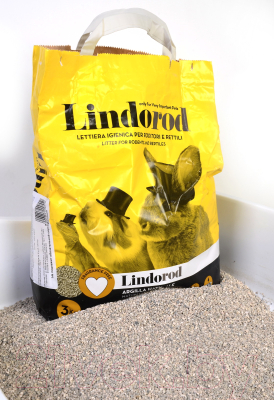 Наполнитель для туалета LindoCat Впитывающий минеральный для грызунов и рептилий / 0550/LC (3кг)