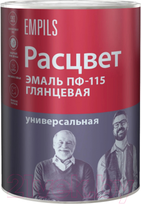 Изображение товара Эмаль Расцвет ПФ-115 глянцевый (1.9кг, ярко-желтый)