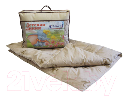 Одеяло для малышей АЭЛИТА Этюд 110x140 (верблюжья шерсть)