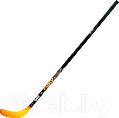 Клюшка хоккейная Big Boy Fury FX PRO JR 50 F92 / FXPS50M1F92-LFT (левый, желтый/черный)