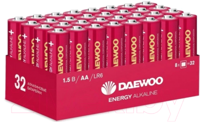 Батарейка Daewoo LR6 Energy Alkaline PACK32 32/768