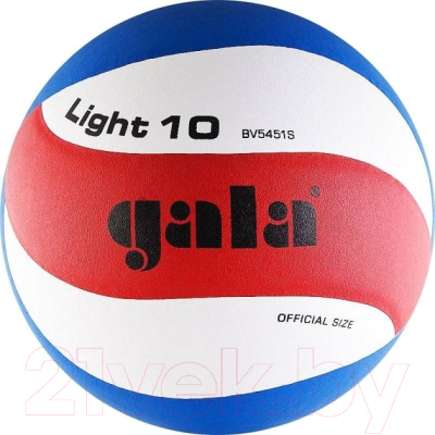 Мяч волейбольный Gala Sport Light 10 / BV5451S (размер 5, белый/голубой/красный)