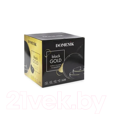 Набор тарелок Domenik Black Gold DM3017 (16шт)