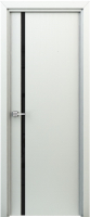 Дверной блок SMART Соло комплект 60x200 (белый/черное стекло) - 