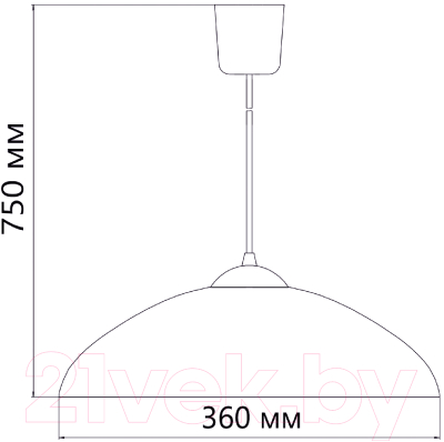 Потолочный светильник Элетех Коты 360 НСБ 72-60 М50 / 1005253206 (матовый белый)