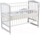 Детская кроватка Фея 204 / 0005512-16 (белый/серый) - 