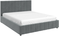 Полуторная кровать Bravo Мебель Нельсон Вертикаль с металлокаркасом 120x200 (холодный-серый) - 