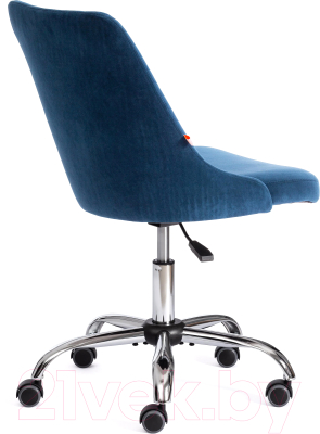 Кресло офисное Tetchair Swan флок (синий)