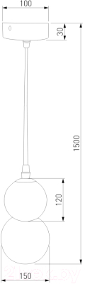 Потолочный светильник Евросвет 50251/1 LED (черный)