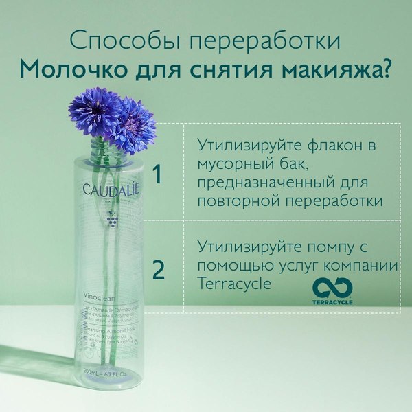 Молочко для снятия макияжа Caudalie Vinoclean Lait d’Amande Demaquillant (400мл)