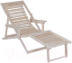 Миниатюра изображения товара Складной шезлонг Мебелик С подлокотниками (без покрытия)