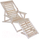 Миниатюра изображения товара Складной шезлонг Мебелик С подлокотниками (без покрытия)