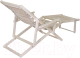 Миниатюра изображения товара Складной шезлонг Мебелик С подлокотниками (без покрытия)