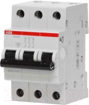 Выключатель автоматический ABB SH203-C10 3P 10А / 2CDS213001R0104
