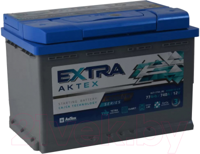 Автомобильный аккумулятор АкТех Extra Premium 740A L+ / ATEXP773L (77 А/ч)