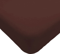 Простыня Luxsonia Трикотаж на резинке 120x200 / Мр0010-21 (шоколадный) - 
