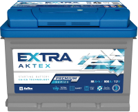 Автомобильный аккумулятор АкТех Extra Premium 800A R+ / ATEXP883R (88 А/ч) - 