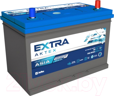 Автомобильный аккумулятор АкТех Extra Premium JIS 780/840A R+ / ATEXPA953R (95 А/ч)