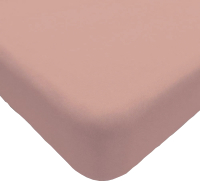 Простыня Luxsonia Трикотаж на резинке 120x200 / Мр0010-5 (розовый) - 