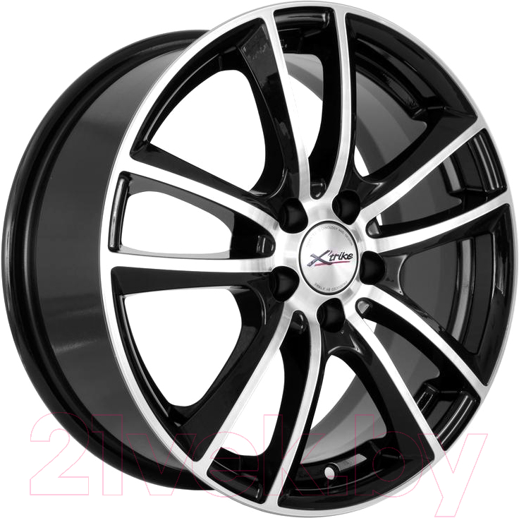 Литой диск X'trike X-116M 16x6.5" 5x114.3мм DIA 67.1мм ET 35мм BKFP