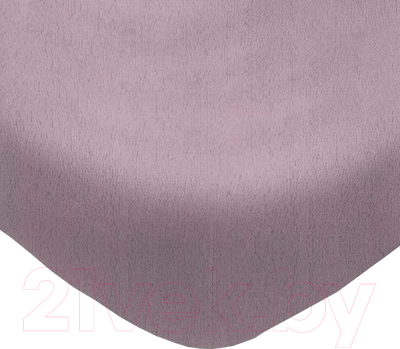 Простыня Luxsonia Махра на резинке 80x200 / Мр0020-9 (фиолетовый)