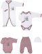 Комплект одежды для малышей Rant First / 5-First-62 (5шт, Rose, 62р) - 